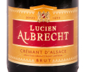 Этикетка игристого вина Cremant d'Alsace Lucien Albrecht Brut 0.75 л