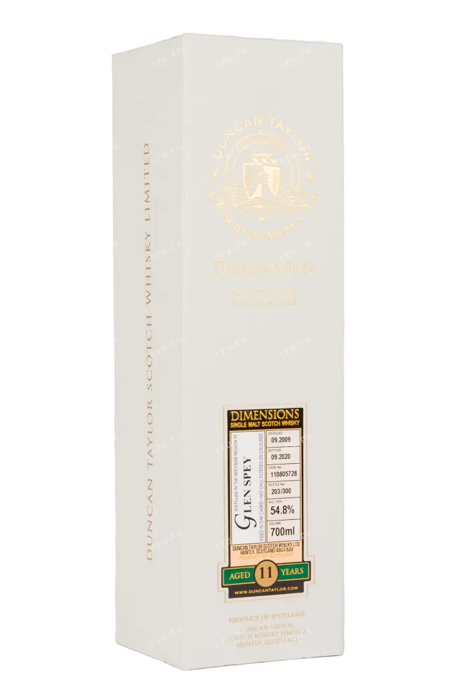 Виски Glen Spey 11 Years Old Dimensions  0.7 л