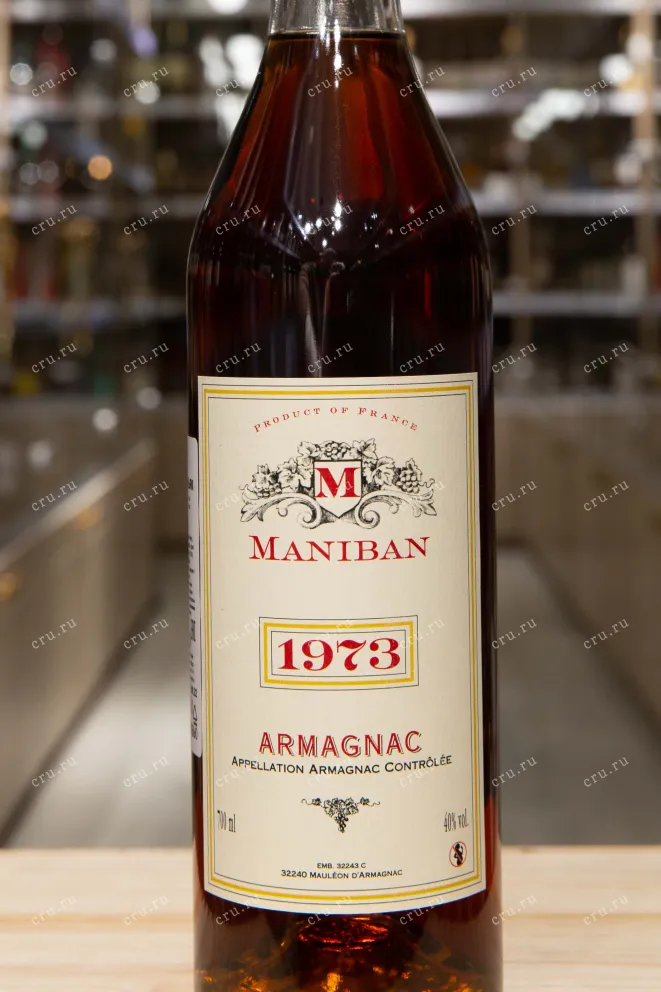 Этикетка Chateau de Maniban 1973 0.7 л
