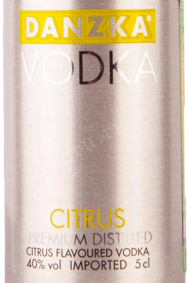 Этикетка Danzka Citrus 0.5 л