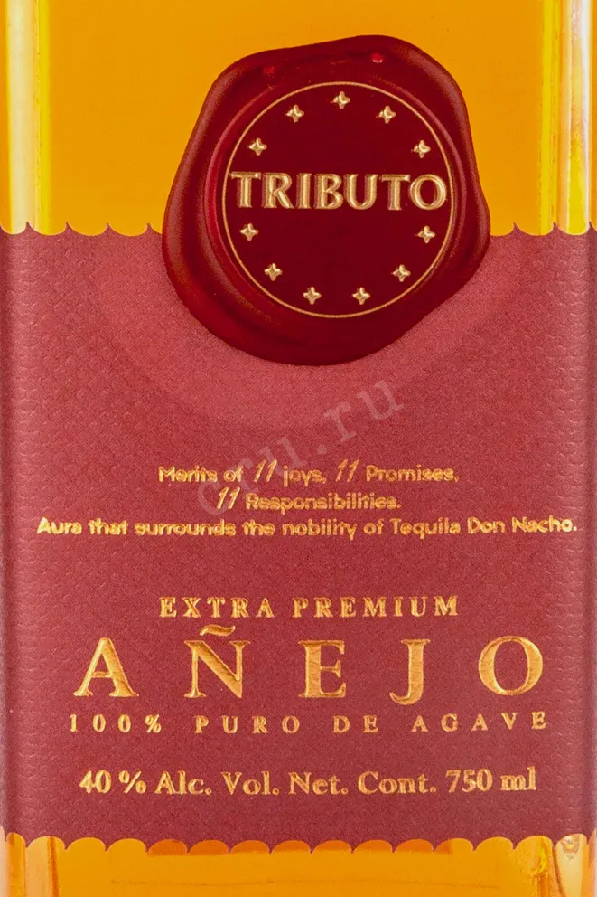 Этикетка Don Nacho Tributo Extra Premium Anejo 0.75 л