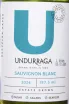 Этикетка Undurraga Sauvignon Blanc DO 2024 0.187 л