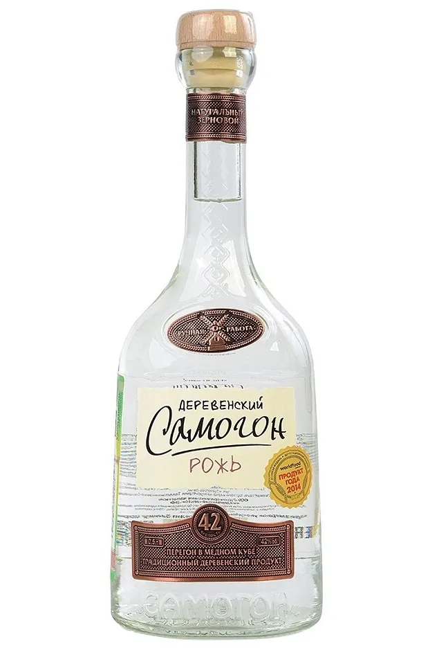 Водка Деревенский Самогон Рожь  0.5 л