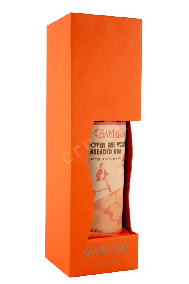 Подарочная коробка рома Самароли Оува Зе Уолд 0,7