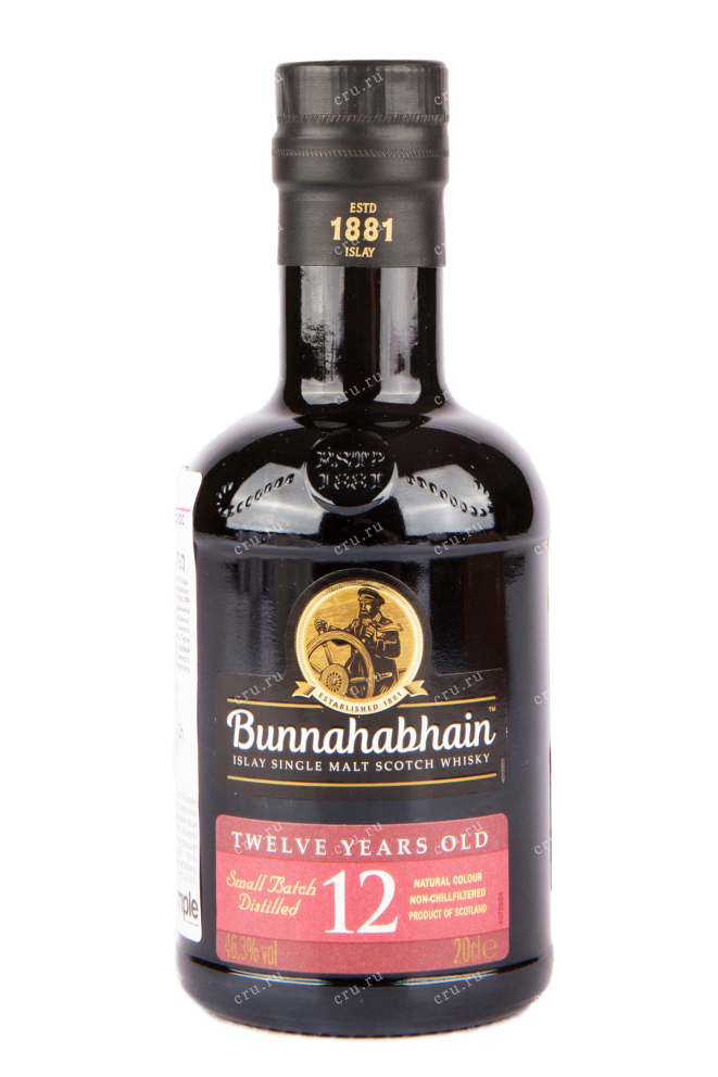Виски Bunnahabhain 12 Years Old in tube  0.2 л