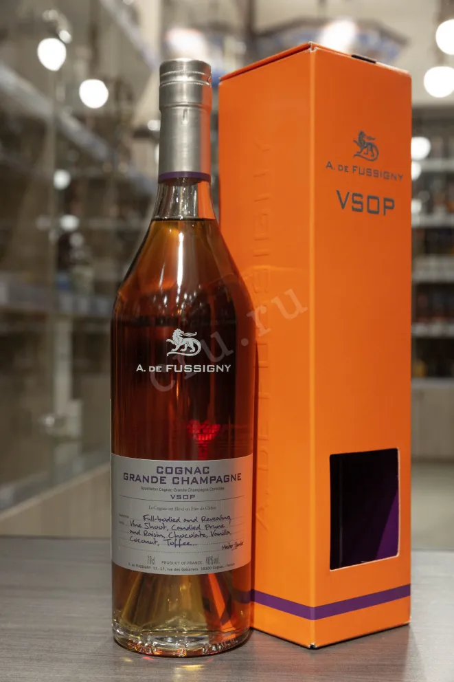 В магазине Крю Профи A de Fussigny Grand Champagne VSOP in gift box 0.7 л