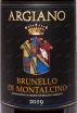 Этикетка Argiano Brunello Di Montalcino 2019 0.75 л