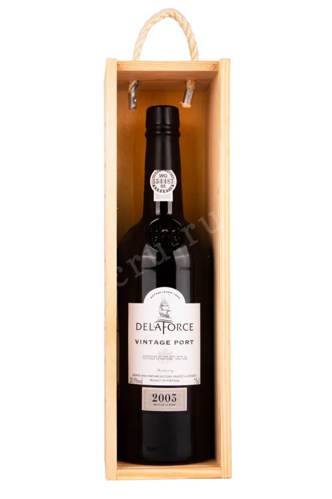 Портвейн Delaforce Vintage with gift box 2003 0.75 л
