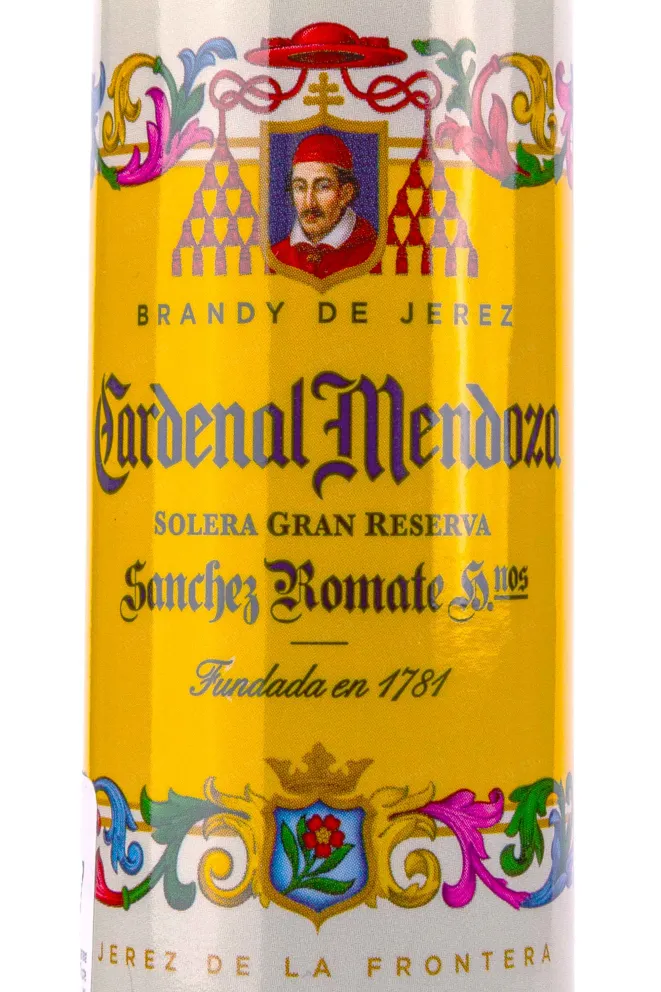 Этикетка Cardenal Mendoza Solera Gran Reserva 0.05  л