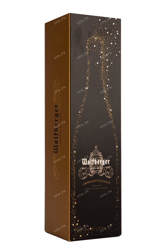 Подарочная коробка игристого вина Wolfberger Cremant d`Alsace Prestige 0.75 л