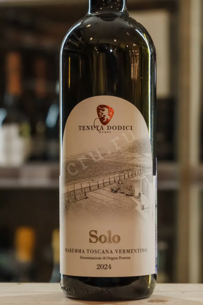 В магазине Крю Профи Tenuta Dodici Solo Dodici Vermentino Maremma 2024 0.75 л