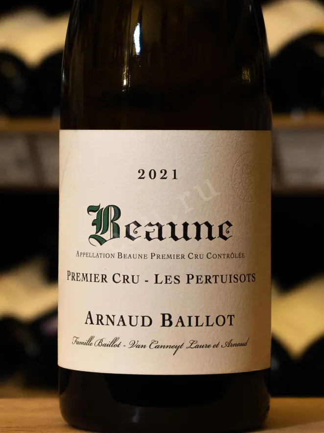 В магазине Крю Профи Arnaud Baillot Beaune Premier Cru Les Pertuisots 2021 0.75 л
