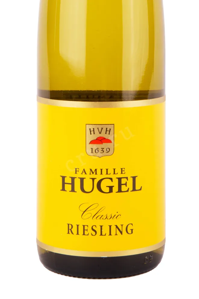 Этикетка вина Рислинг Эльзас АОС Хюгель э Фис 2020 0.75