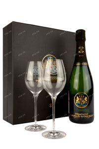 Шампанское Barons de Rothschild Brut in giftset with 2 glasses  0.75 л