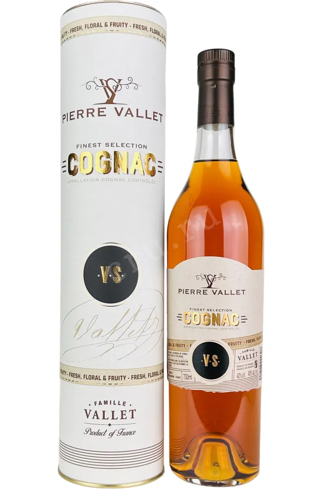 Коньяк Pierre Vallet V.S. in tube  0.7 л