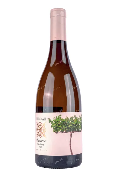 Вино Recanati Chardonnay Reserve kosher 2020 0.75 л