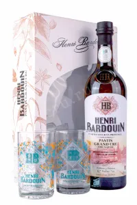 Ликер Henri Bardouin Pastis in giftset with 2 glasses  0.7 л