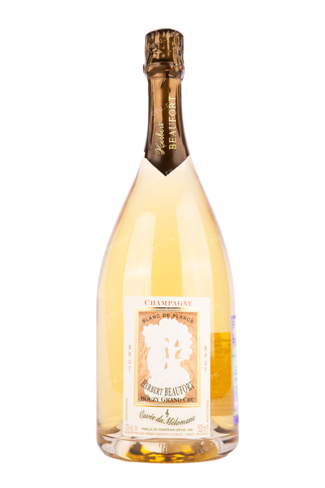 Шампанское Herbert Beaufort Cuvee du Melomane Blanc de Blancs Bouzy Grand Cru 1.5 л