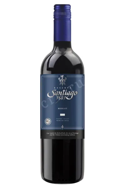 Вино Santiago 1541 Merlot Reserva Central Valley  0.75 л
