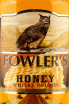 Этикетка Fowlers Honey semi-sweet 0.5 л