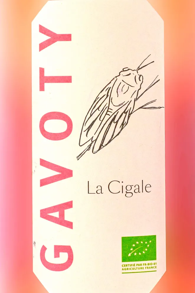 Этикетка Gavoty La Cigale Rose 2023 0.75 л