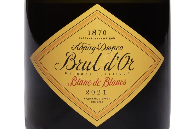 Этикетка Abrau-Durso Brut d'Or Blanc de Blanc 2021 0.75 л