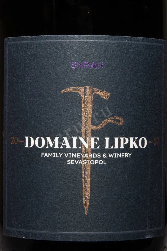 Этикетка Domaine Lipko Syrah Cabernet Sauvignon 2023 0.75 л