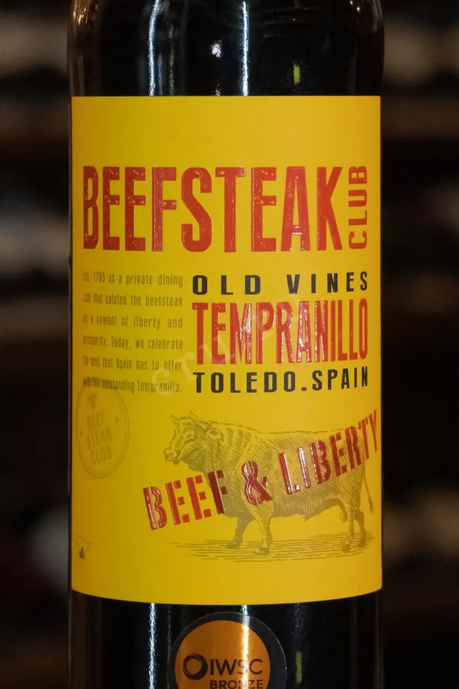 В магазине Крю Профи Beefsteak Club Beef & Liberty Tempranillo 2020 0.75 л
