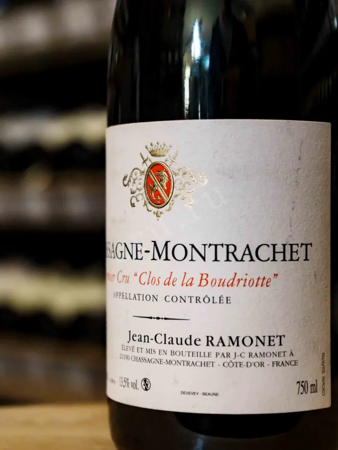 В магазине Крю Профи Jean-Claude Ramonet Chassagne-Montrachet 1er Cru Clos de la Boudriotte AOC 2018 0.75 л