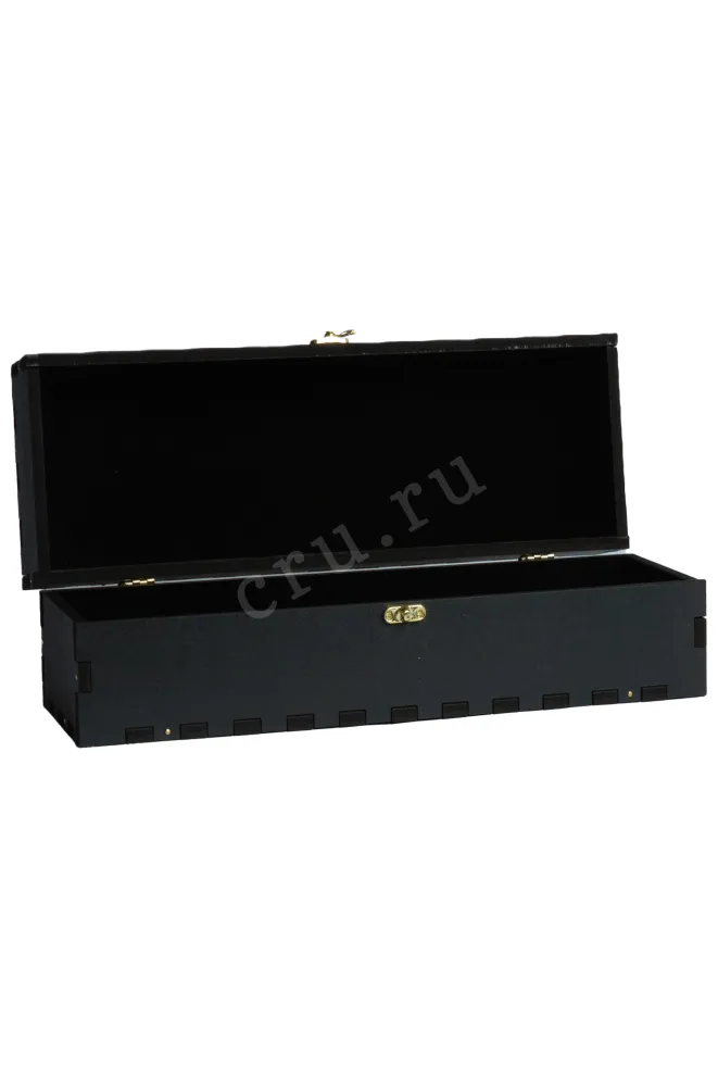 Gift Black Wooden Box for a Bordeaux Bottle