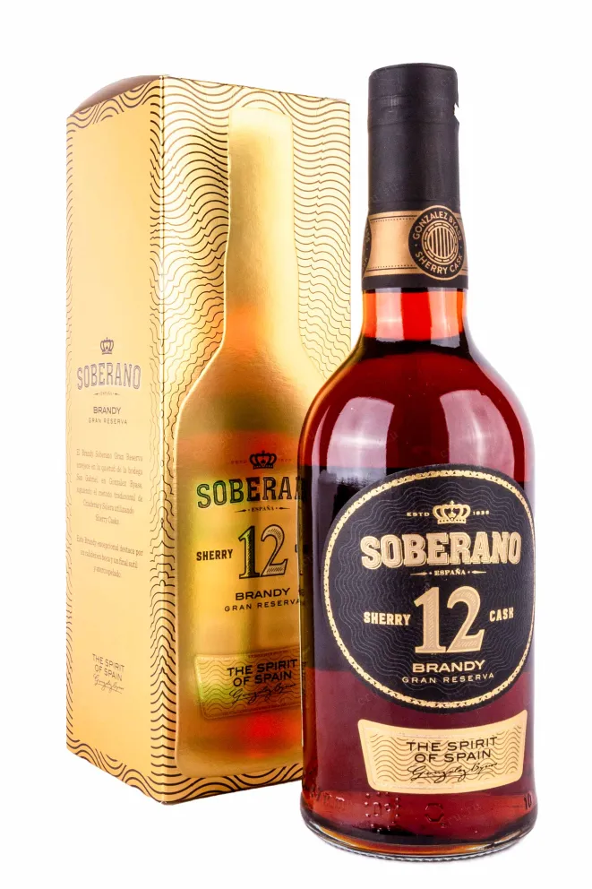 Подарочная упаковка Soberano Reserva 12 years 0.7 л