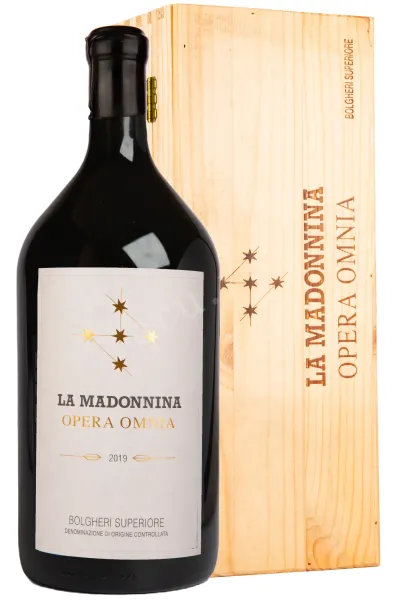 Вино La Madonnina Opera Omnia Bolgheri Superiore in Wooden Box 2019 3 л
