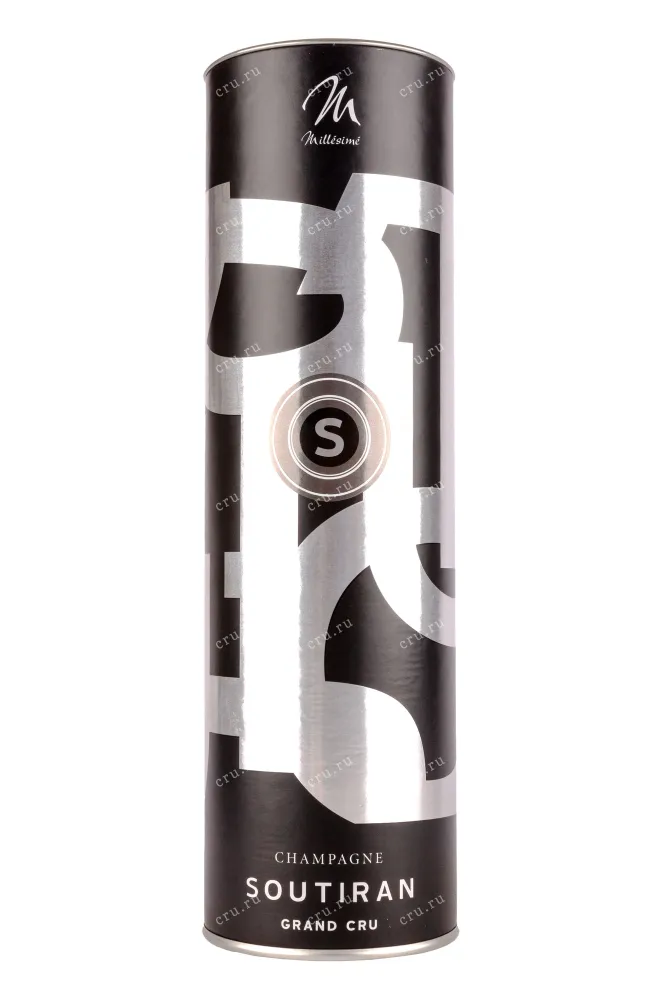Туба Soutiran Cuvee Millesimee Grand Cru Brut  in tube 2018 0.75 л