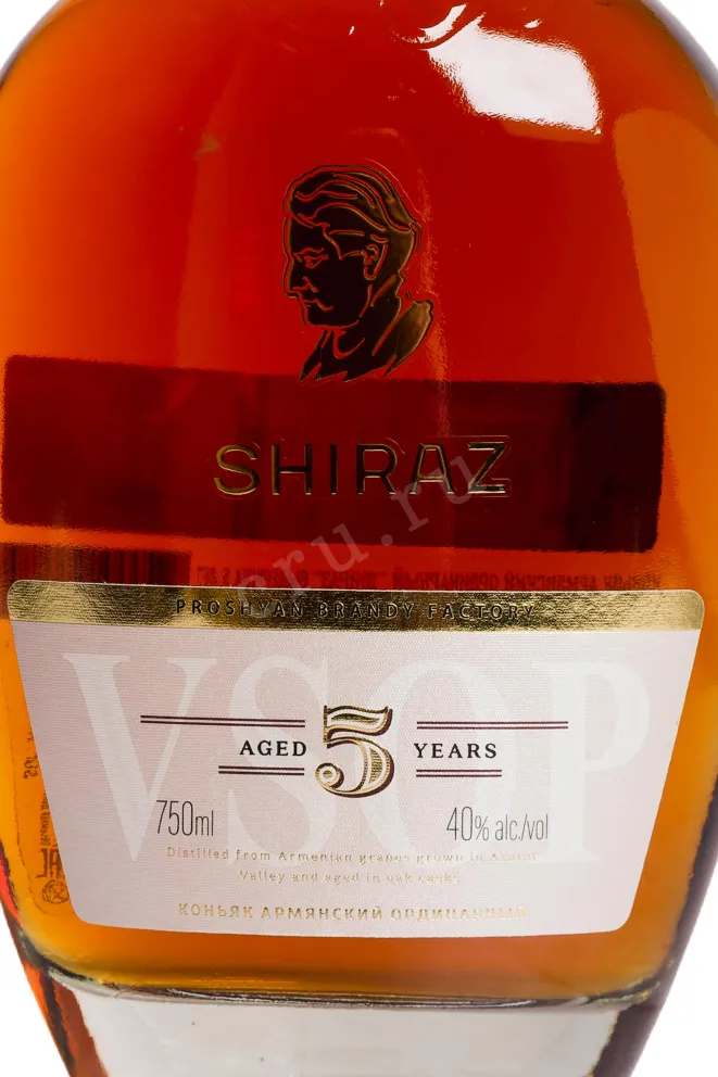 Этикетка Shiraz 5 years 0.75 л