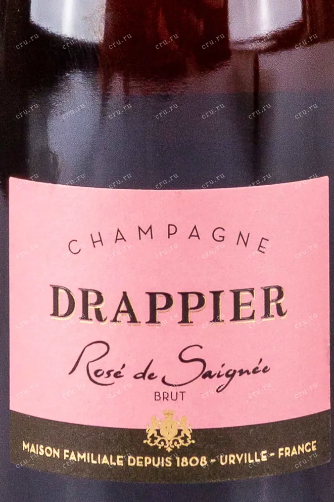 Этикетка Drappier Rose 2017 0.375 л