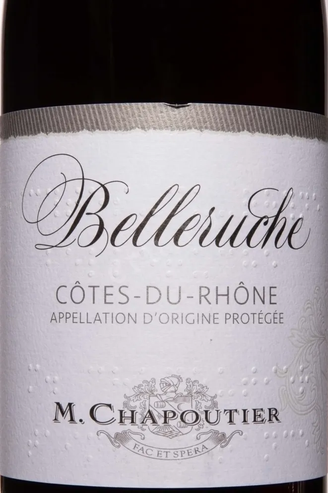 Этикетка M.Chapoutier Cotes du Rhone Belleruche AOC 2023 0.75 л