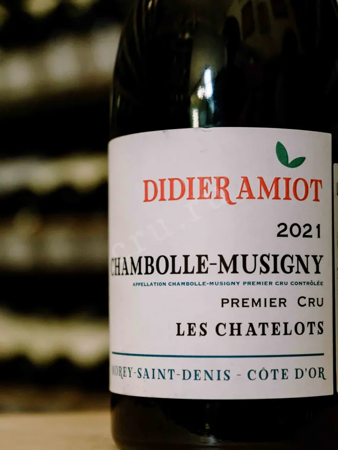 В магазине Крю Профи Domaine Didier Amiot Les Chatelots Chambolle-Musigny Premier Cru AOC 2021 0.75 л