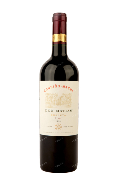 Вино Don Matias Syrah Reserva 2015 0.75 л