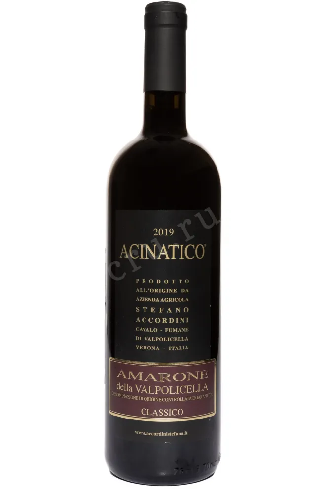 Вино Acinatico Amarone della Valpolicella Classico 2021 0.75 л