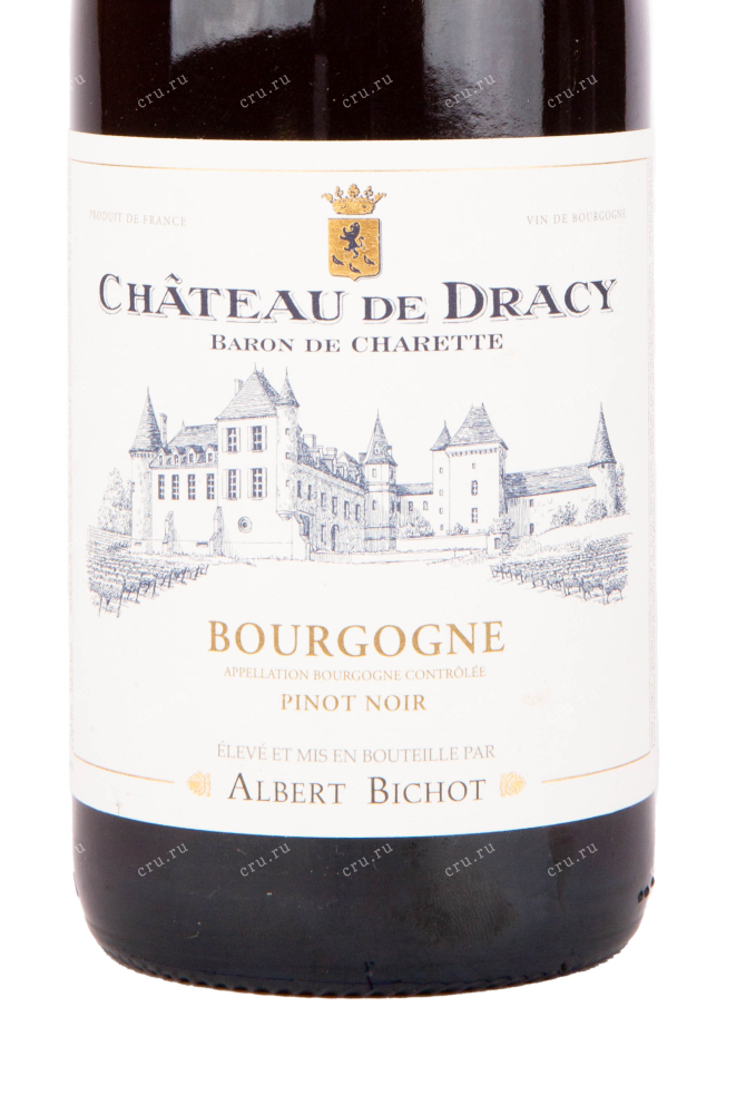 Этикетка вина Albert Bichot Chateau de Dracy Pinot Noir Bourgogne 0.75 л