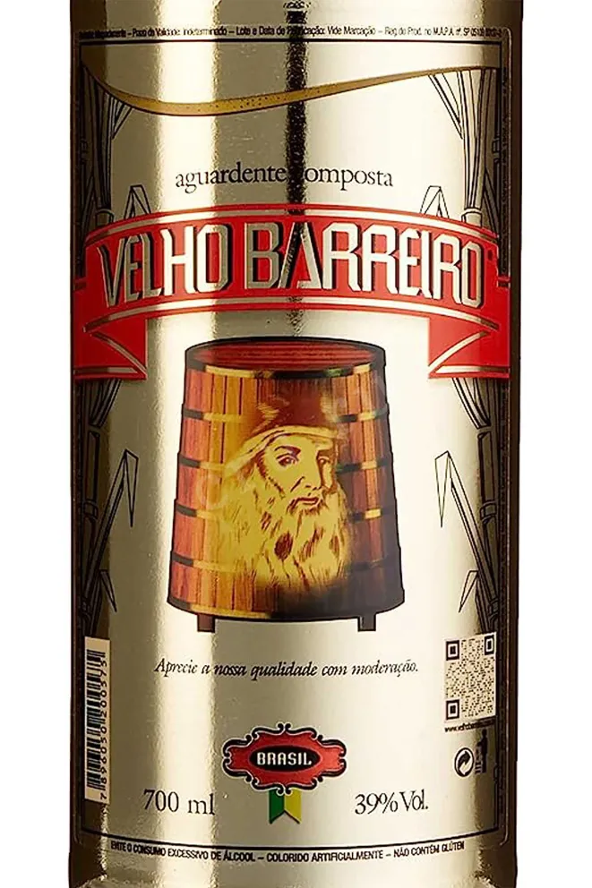 Этикетка Velho Barreiro Gold 1873 0.7 л
