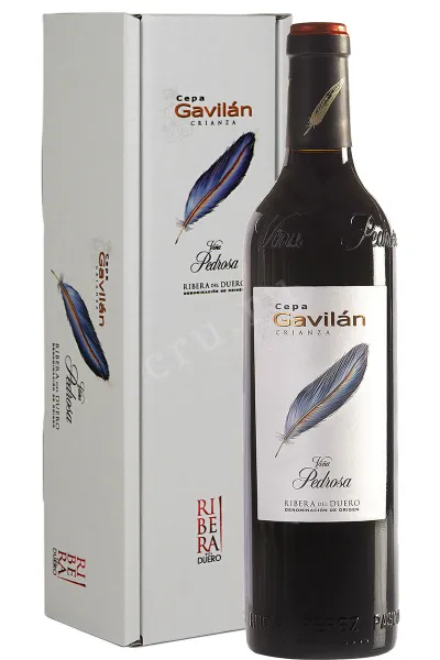 Вино Vina Pedrosa Cepa Gavilan Crianza Ribera del Duero in gift box 2021 0.75 л