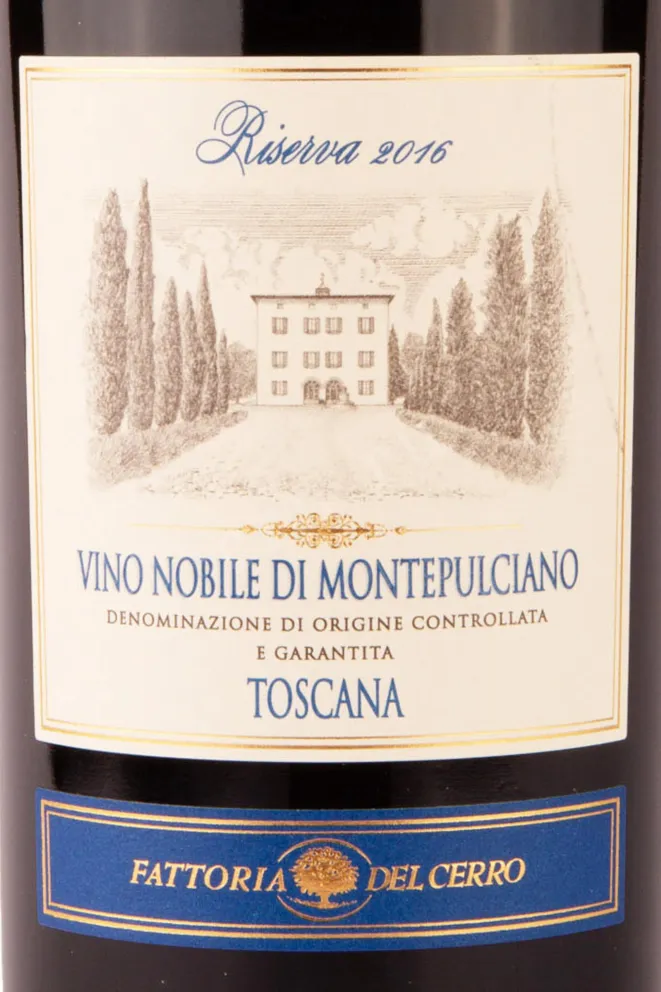 Этикетка Vino Nobile di Montepulciano Riserva 2016 0.75 л