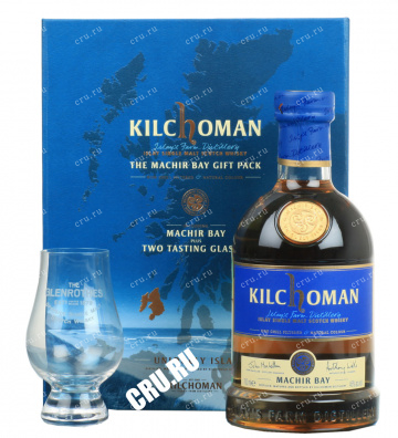 Виски Kilchoman Machir Bay with 2 glasses in gift box  0.7 л