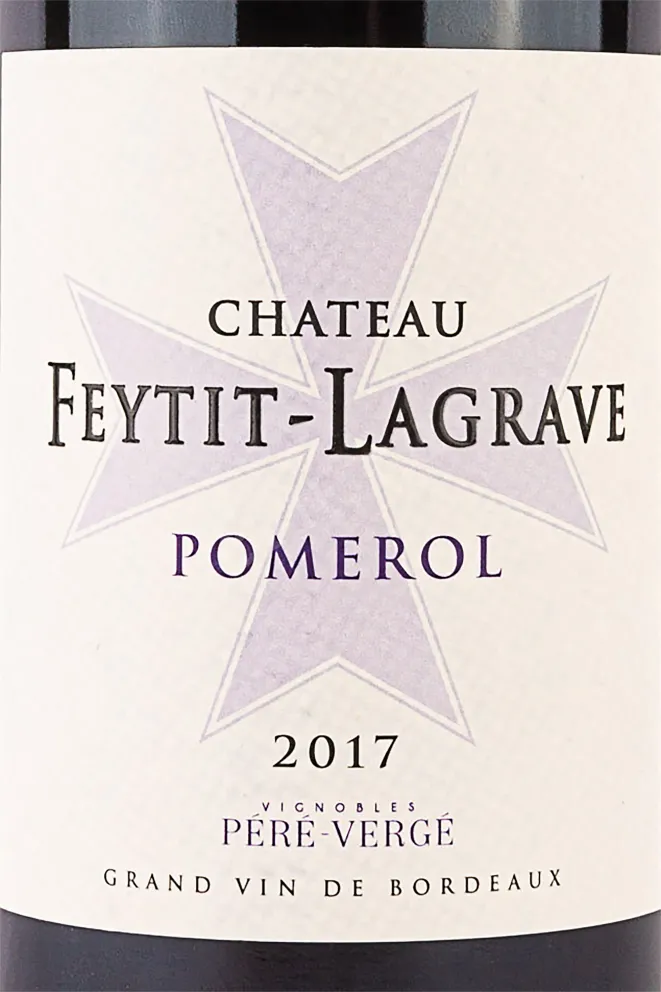 Этикетка Chateau Feytit Lagrave Pomerol 2017 0.75 л