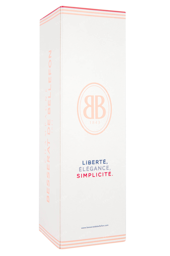 Подарочная коробка Besserat de Bellefon Rose Brut  0.75 л