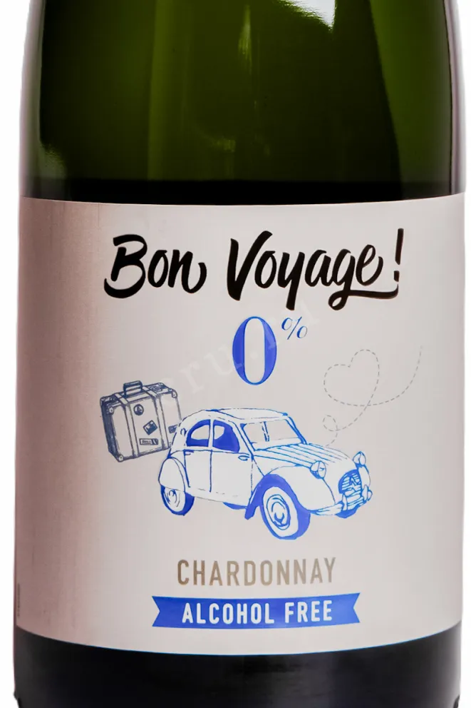 Этикетка Bon Voyage Chardonnay 2023 0.75 л