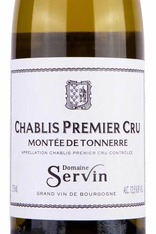 Этикетка Domaine Servin Chablis Premier Cru Montee de Tonnerre 2020 0.375  л