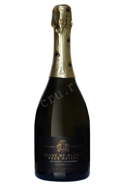 Игристое вино Усадьба Перовских Блан де Блан Брют Натюр 2018 0.75 л