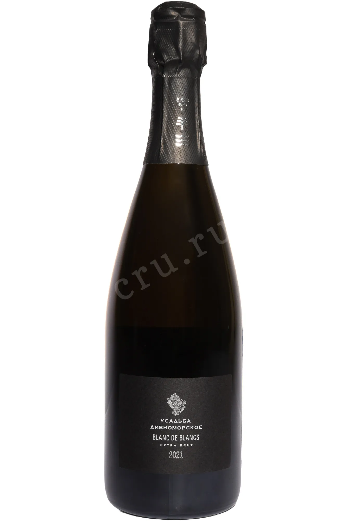 Фото — Игристое вино Усадьба Дивноморское Блан де Блан Экстра Брют 2021 0.75 л